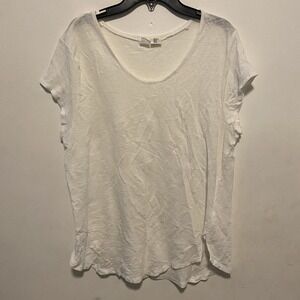 Artisan NY Women's T Shirt Size XL Linen Coastal Beachy Lightweight Breathable